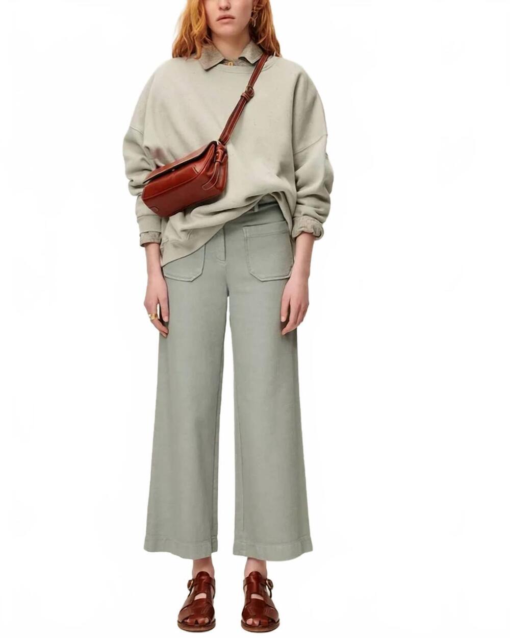 NEW SESSUN hendrick pants in sauge